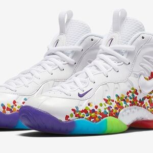 Nike Air Foamposite White "Fruity Pebbles" Youth Size 5.5